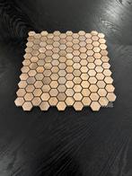 Brons/goud hexagon mozaïek matten 48 stuks, Nieuw, Ophalen of Verzenden