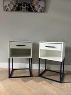 IKEA Vikhammer set nachtkastjes wit/blauw, Ophalen, Overige materialen, Gebruikt, Minder dan 45 cm