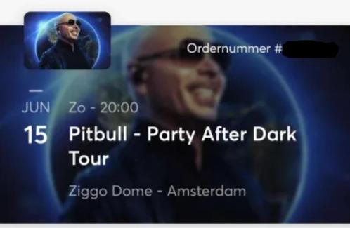 Pitbull Tickets Zitplaatsen 5x | 150 euro per stuk!, Tickets en Kaartjes, Concerten | Pop, Drie personen of meer, Juni
