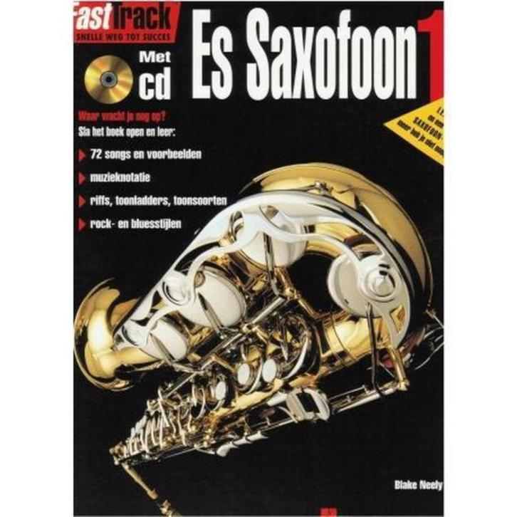 lesboek altsaxofoon: FastTrack - Es Saxofoon 1 (NL) + cd, Muziek en Instrumenten, Bladmuziek, Gebruikt, Les of Cursus, Overige genres