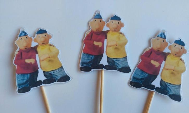 Buurman en buurman traktatie prikker, Hobby en Vrije tijd, Feestartikelen, Nieuw, Versiering, Verjaardag, Ophalen of Verzenden