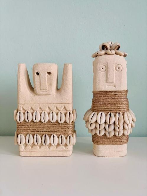 Sumba Stone Men - set van 2, Antiek en Kunst, Kunst | Niet-Westerse kunst, Ophalen of Verzenden