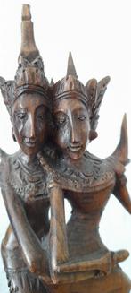Rama en Sita Bali indonesie tropisch hout 19.5 cm, Verzenden