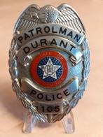Patrolman Durant Police, Ophalen of Verzenden, Overige soorten, Amerika, Embleem of Badge