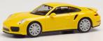 Porsche 911 Turbo, geel Herpa, Nieuw, Ophalen of Verzenden, Auto, Herpa