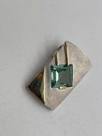 Z695 Prachtige zilveren bicolor hanger toermalijn, Overige voorstellingen, Ophalen of Verzenden, X, Met edelsteen