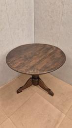 Massief houten ronde tafel – klassiek landelijk met karakter, Huis en Inrichting, Tafels | Bijzettafels, Ophalen, Rond, Zo goed als nieuw