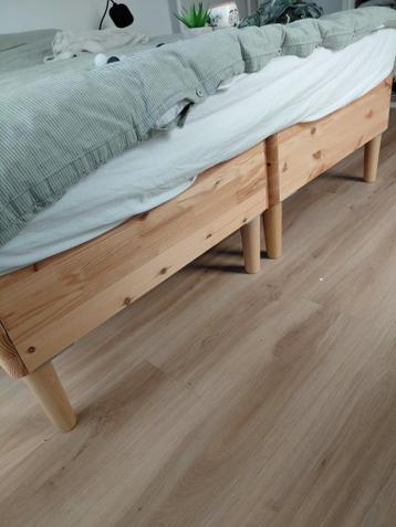 Bed frame from IKEA 160x200cm with BRYNILEN 20cm legs - afbeelding 2
