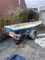 Laser met wegtrailer, Watersport en Boten, Minder dan 15 m², Grootzeil, Gebruikt, Ophalen