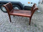Koloniaal bankje van mooi mahonie hout, Ophalen, Zo goed als nieuw, Hout
