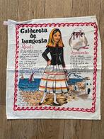 Decoratieve keukendoek met recept Caldereta de Langosta, Huis en Inrichting, Keuken | Textiel, Ophalen of Verzenden, Nieuw, Overige kleuren
