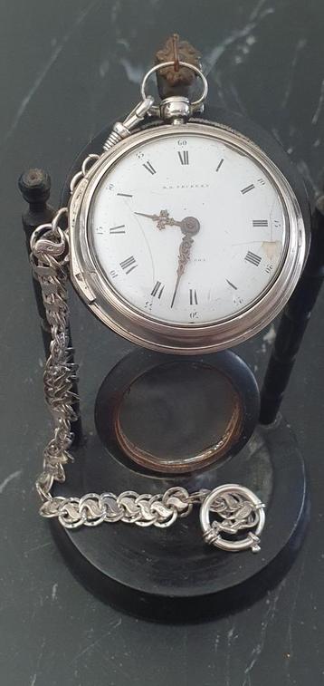 Zakhorloge zilver  van voor 1850 beschikbaar voor biedingen