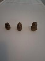 3 miniatuur uilen koper, Ophalen of Verzenden