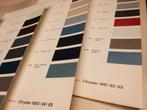 Chrysler 1961 1962 1965 kleuren stalen losse kaartjes izgst, Ophalen of Verzenden, Zo goed als nieuw, Overige merken