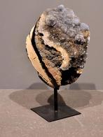 Agaat op standaard, 20cm hoog, 67,- euro en nog meer Agaat, Ophalen of Verzenden, Mineraal