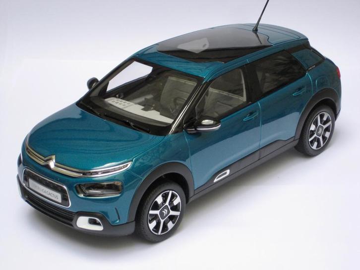 Citroen C4 Cactus 2018 blauw Norev 1:18, Hobby en Vrije tijd, Modelauto's | 1:18, Nieuw, Auto, Norev, Ophalen of Verzenden