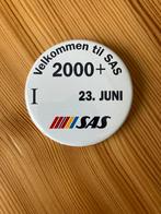 Scandinavian Airlines button, collectors item. Ca 8 cm diam, Verzamelen, Luchtvaart en Vliegtuigspotten, Ophalen of Verzenden