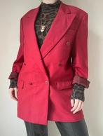 Rood vintage colbert, M/L. Blazer jasje classy retro unisex, Vintage, Gedragen, Rood, Verzenden