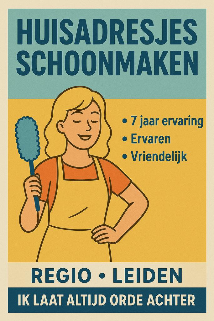 Huisadresjes schoonmaken, Diensten en Vakmensen, Huishoudelijke hulp, Schoonmaken