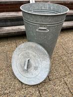 Buiten Prullenbak / Afvalemmer tuin zinken emmer afval, Ophalen, Gebruikt