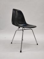 2x retro eetkamerstoel stoel kuipstoel zwart buisframe, Huis en Inrichting, Gebruikt, Twee, Mid century modern, .