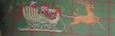 Borduurpatroon  Rendier en Arreslee   nr 2008, Verzenden, Nieuw, Handborduren, Patroon
