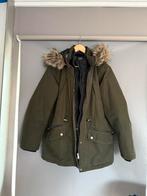 Primark winterjas maat 42/44 Groen/zwart, Kleding | Dames, Jassen | Winter, Ophalen, Gedragen, Maat 42/44 (L), Overige kleuren