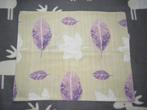 Vintage kussensloop lap stof lichtgroen met bladeren, Gebruikt, 120 cm of meer, Ophalen of Verzenden, Katoen