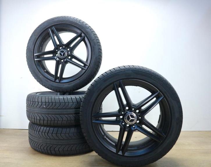 Mercedes GLA velgen 17 inch X156 winterset matzwart, Auto-onderdelen, Banden en Velgen, Banden en Velgen, Winterbanden, 17 inch