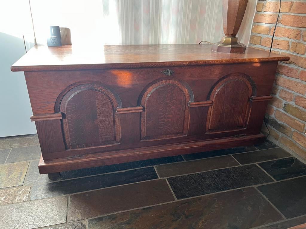 Dekenkist, Huis en Inrichting, Woonaccessoires | Kisten, Ophalen, Minder dan 50 cm, Gebruikt, 100 tot 150 cm