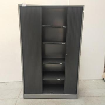 Hoge grijze metalen roldeurkast - 195x120x45 cm beschikbaar voor biedingen