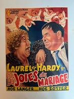 Orgineel film affiche 1933 Laurel en Hardy, Antiek en Kunst, Ophalen of Verzenden