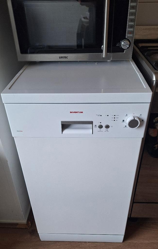 Inventum smalle vaatwasser, Witgoed en Apparatuur, Vaatwasmachines, Gebruikt, Vrijstaand, 85 tot 90 cm, 45 tot 60 cm, 10 tot 14 liter