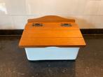 Vintage Broodtrommel met Houten Deksel, Ophalen of Verzenden