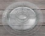 Glazen schaal, vintage, handgemaakt, Ophalen of Verzenden