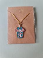 Goudkleurige Ketting met Bubble Tea Hanger, Nieuw, Ophalen of Verzenden, Goud, Overige materialen