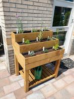 Handgemaakte houten kruidenbak met 3 lagen & opbergplateau, Nieuw, 60 tot 100 cm, 60 cm of meer, Rechthoekig
