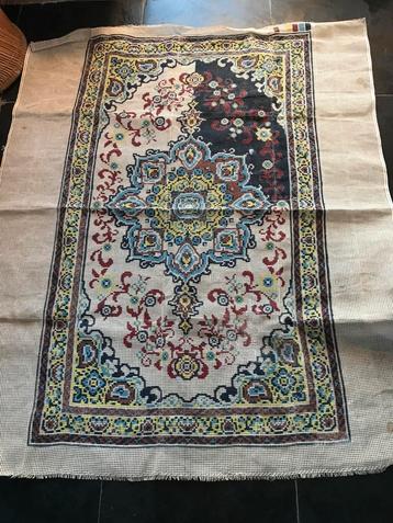 Groot stramien Soedan / Smyrna vintage vloerkleed / knopen beschikbaar voor biedingen