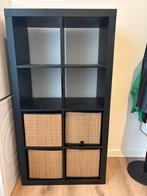 Zwarte IKEA kast met mandjes - Gratis!, Ophalen, Met plank(en), Kunststof, Gebruikt