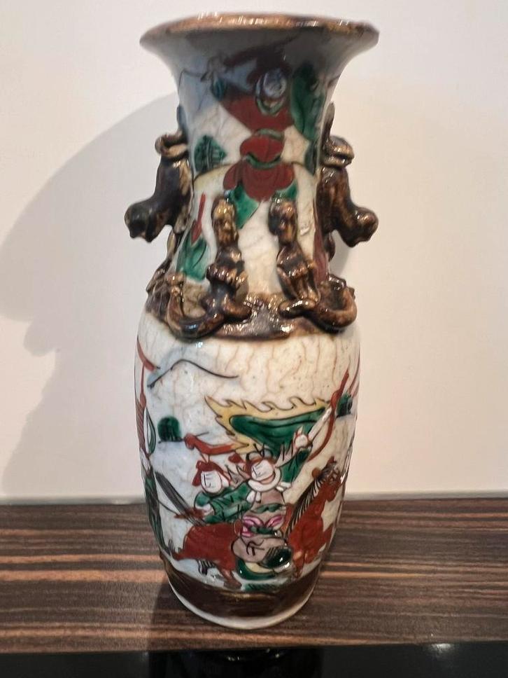 Antieke Chinese Nanking Qing-dynastie porselein vaas, Antiek en Kunst, Antiek | Vazen, Ophalen of Verzenden