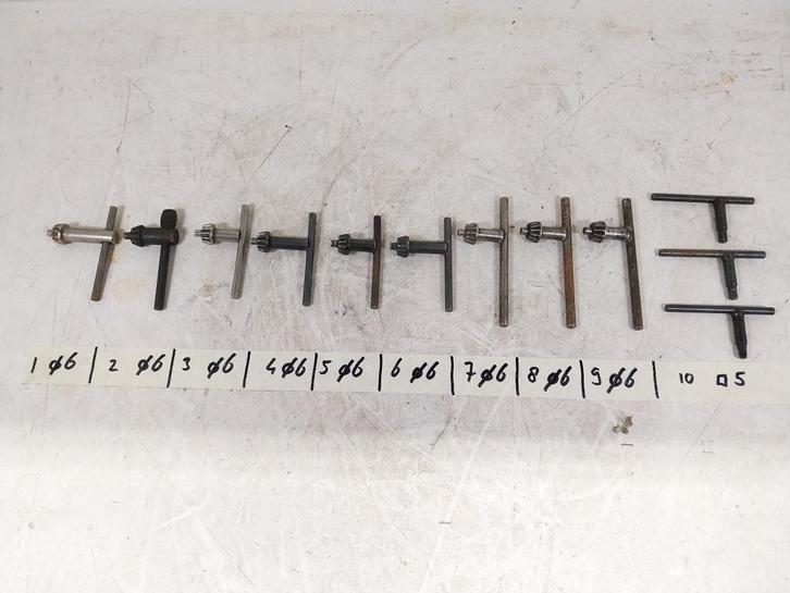 Boorkopsleutels 6[mm.], Antiek en Kunst, Antiek | Gereedschap en Instrumenten, Ophalen of Verzenden
