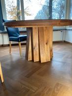 Eikenhouten Eettafel - Rond, Huis en Inrichting, Tafels | Eettafels, Ophalen, Gebruikt, 100 tot 150 cm, 150 tot 200 cm