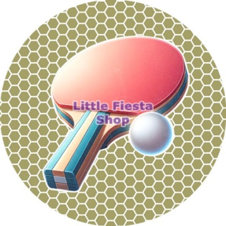 L579 icing frosting tafeltennis 18cm eetbare taart print top, Hobby en Vrije tijd, Taarten en Cupcakes maken, Nieuw, Versiering