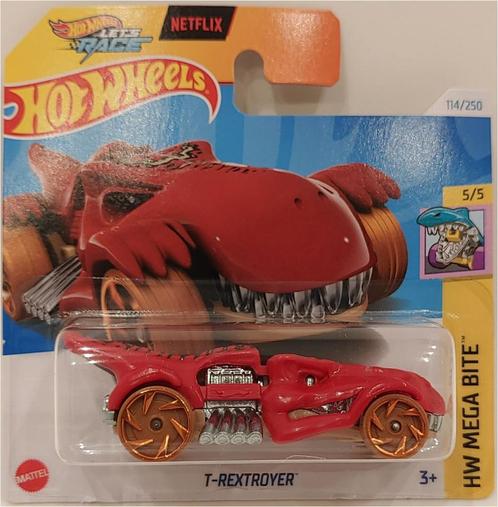 2024 Hot Wheels T-Rextroyer Let's Race Netflix, Kinderen en Baby's, Speelgoed | Speelgoedvoertuigen, Nieuw, Ophalen of Verzenden