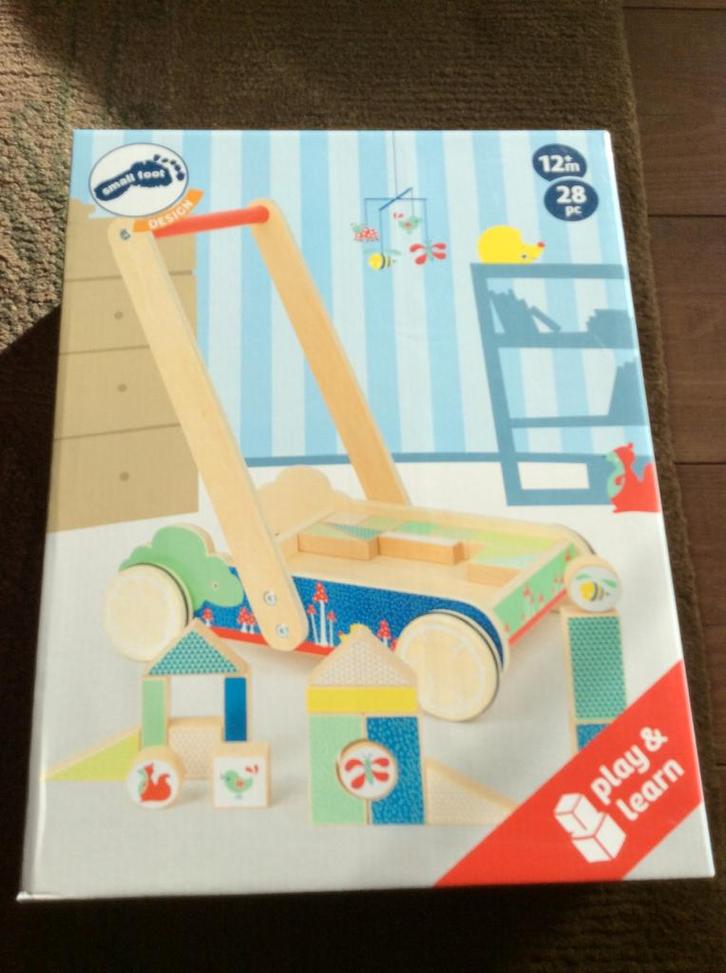 Loopwagen voor kinderen vanaf 12 maanden, nieuw in doos., Kinderen en Baby's, Speelgoed | Houten speelgoed, Nieuw, Duw- of Trekspeelgoed