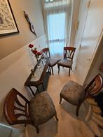4 Kersenhouten Eetkamerstoelen, Huis en Inrichting, Ophalen, Gebruikt, Bruin, Klassiek