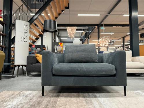 Showmodel Montis Daley 1,5 Zits bank leer Design Loveseat, Huis en Inrichting, Banken | Bankstellen, Nieuw, Leer, Ophalen of Verzenden