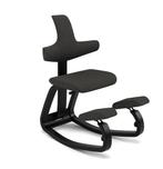 Variér (Stokke) Thatsit Zwart - Ergonomische Kniestoel, Huis en Inrichting, Bureaustoelen, Ophalen, Zwart, Zo goed als nieuw, Bureaukruk