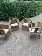 Vooroorlogse Indonesische rotan boot stoeltjes, Antiek en Kunst, Antiek | Meubels | Stoelen en Banken, Ophalen