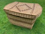Rotan Mand met deksel, Huis en Inrichting, Woonaccessoires | Schalen en Manden, Ophalen, Overige materialen, Gebruikt, Mand